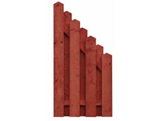 Sichtschutzzaun Fichte schwedenrot lasiert "Puttgarden"