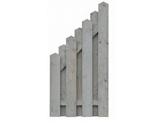 Sichtschutzzaun Fichte felsgrau lasiert "Puttgarden"