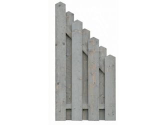 Sichtschutzzaun Fichte felsgrau lasiert "Puttgarden"