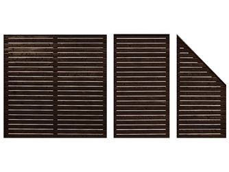 Sichtschutzzaun Douglasie Lasur walnuss lasiert "Rhombus"