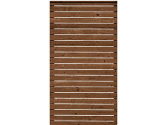 Sichtschutzzaun Douglasie Lasur walnuss lasiert "Rhombus"