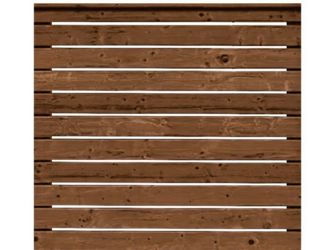 Sichtschutzzaun Douglasie Lasur walnuss lasiert "Rhombus"