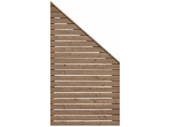 Sichtschutzzaun Douglasie cappuccino lasiert "Rhombus"