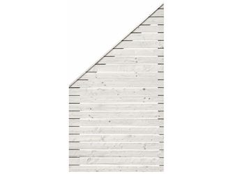 Sichtschutzzaun Douglasie cremeweiß lasiert "Rhombus"