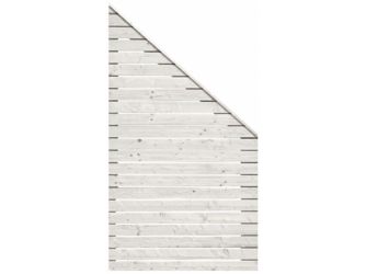 Sichtschutzzaun Douglasie cremeweiß lasiert "Rhombus"