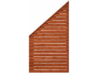 Sichtschutzzaun Douglasie mahagoni lasiert "Rhombus"