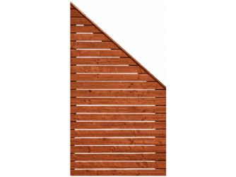 Sichtschutzzaun Douglasie mahagoni lasiert "Rhombus"