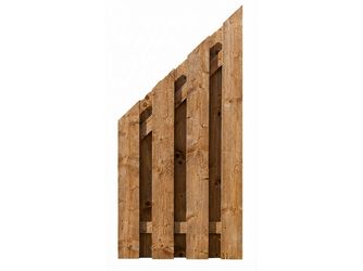 Sichtschutzzaun Fichte cappuccino lasiert "Stralsund"