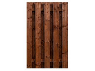 Sichtschutzzaun Fichte mahagoni lasiert "Stralsund"