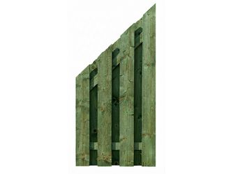 Sichtschutzzaun Fichte tannengrün lasiert "Stralsund"