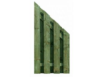 Sichtschutzzaun Fichte tannengrün lasiert "Stralsund"