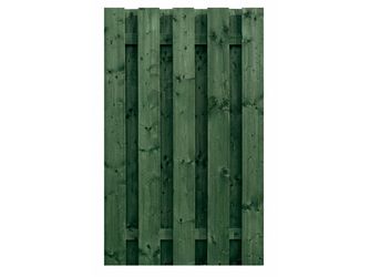 Sichtschutzzaun Fichte tannengrün lasiert "Stralsund"