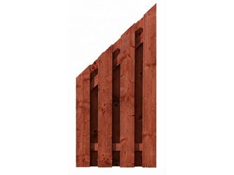 Sichtschutzzaun Fichte schwedenrot lasiert "Stralsund"