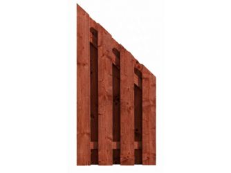 Sichtschutzzaun Fichte schwedenrot lasiert "Stralsund"