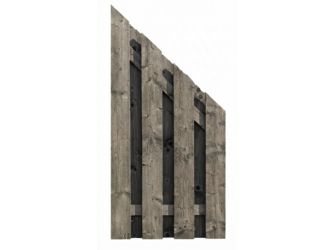 Sichtschutzzaun Fichte felsgrau lasiert "Stralsund"