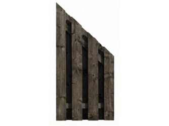 Sichtschutzzaun Fichte graphitgrau lasiert "Stralsund"