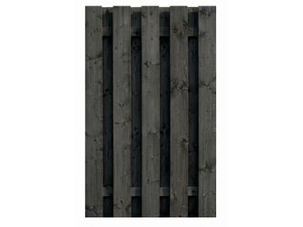 Sichtschutzzaun Fichte graphitgrau lasiert "Stralsund"