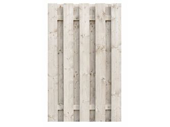 Sichtschutzzaun Fichte cremeweiß lasiert "Stralsund"