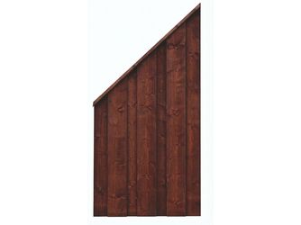 Sichtschutzzaun Fichte mahagoni lasiert "Usedom"