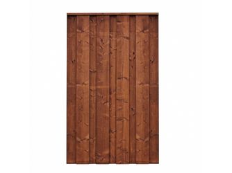 Sichtschutzzaun Fichte mahagoni lasiert "Usedom"