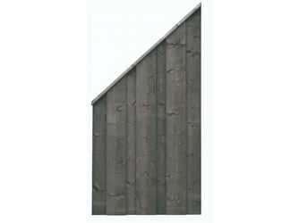 Sichtschutzzaun Fichte graphitgrau lasiert "Usedom"