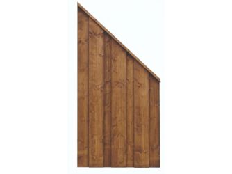 Sichtschutzzaun Fichte walnuss lasiert "Usedom"