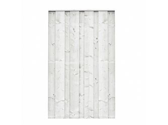 Sichtschutzzaun Fichte cremeweiß lasiert "Usedom"