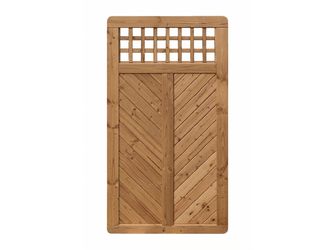 Sichtschutzzaun Douglasie cappuccino lasiert "Wilsede"