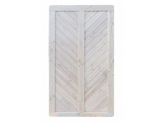 Sichtschutzzaun Douglasie cremeweiß lasiert "Wilsede"