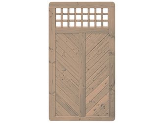 Sichtschutzzaun Douglasie cappuccino lasiert "Wilsede"