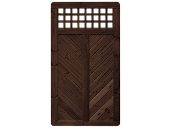 Sichtschutzzaun Douglasie walnuss lasiert "Wilsede"