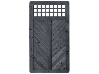 Sichtschutzzaun Douglasie graphitgrau lasiert "Wilsede"