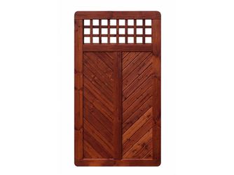 Sichtschutzzaun Douglasie mahagoni lasiert "Wilsede"