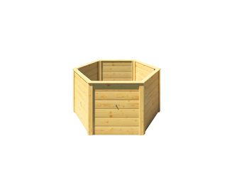 Elementhochbeet 6-Eck, 669, 21mm, natur