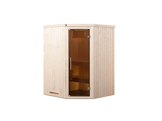 Elementsauna KIRUNA 1 GT inkl. 3, 6 kW Kompakt-Ofenset (230 V)