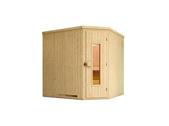 Elementsauna VARBERG 3 HT inkl. 7, 5 kW BioS-Ofenset