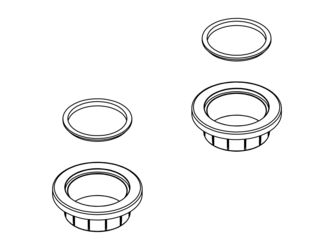 Ersatzteile für Glasschlosskasten Drücker-Adapter für Fremddrücker Ø18mm Messing-Optik Ersatzteile für Glasschlosskasten Drücker-Adapter für Fremddrücker Ø18mm Messing-Optik