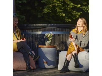 FEEL.U Round Ø45xH50cm Hocker in Nordic Blue