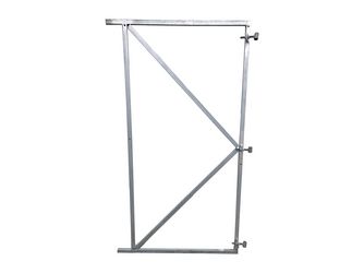 FLEXI Torrahmen 150x155cm für Torbreiten 135 - 150cm verzinkter Metallrahmen 20x30mm inkl. 3 verstellbaren Kloben