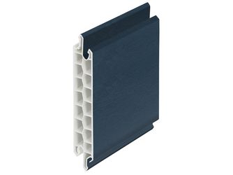 Füllungspaneel 20x100mm 1-seitig foliert Creme/Stahlblau foliert 600cm