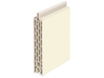 Füllungspaneel 24x125mm 2-seitig folier Creme 600cm