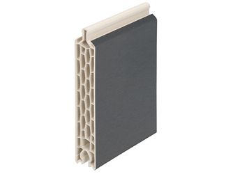 Füllungspaneel 24x125mm 2-seitig folier Creme / anthrazit (2x Folie) 600cm