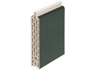 Füllungspaneel 24x125mm 2-seitig folier Creme / d.grün (Folie) 600cm