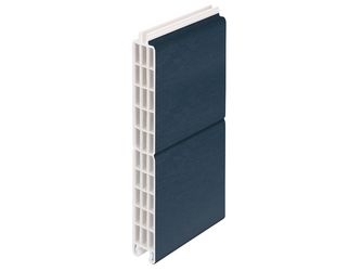 Füllungspaneel 24x200mm Creme / stahlblau (Folie) 600cm