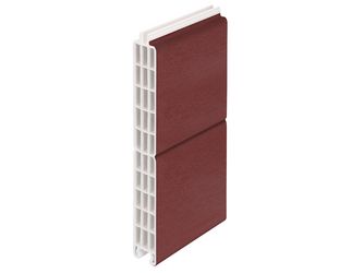 Füllungspaneel 24x200mm Creme / weinrot (Folie) 600cm