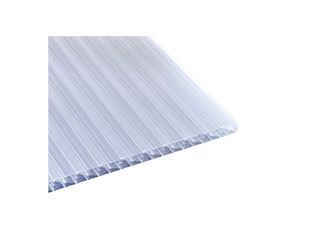 Fachwerk Polycarbonat S5P 980 mm, weiß-opal, 16 mm Fachwerk Polycarbonat S5P 980 mm, weiß-opal, 16 mm