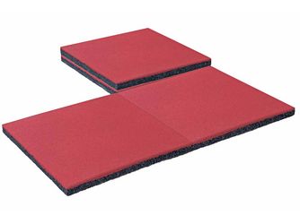 Fallschutzmatten, rot (2er-Set) 50x50x3,5cm