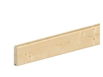 Faseprofil Fichte sf hobelf. gehobelt unbehandelt 28x121mm, 4,2m