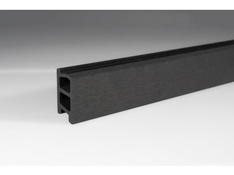 Fassaden-Rhombusprofil BPC Hohlkammer ebony (anthrazit) 25x65,4x5000mm