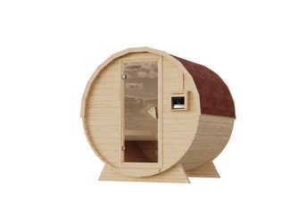 Fasssauna 1,5 naturbelassen 2235x2250x2290mm